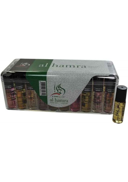 Aksa Al Hamra Alkolsüz Esans - Metal Kapaklı 5 cc - 40 Adet - 1 Kutu modelleri