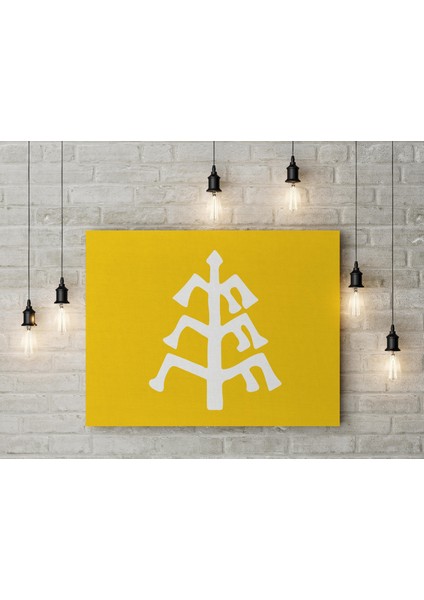 Karahanlılar Devleti Bayrağı Kanvas Tablo 40X55CM fiyatları
