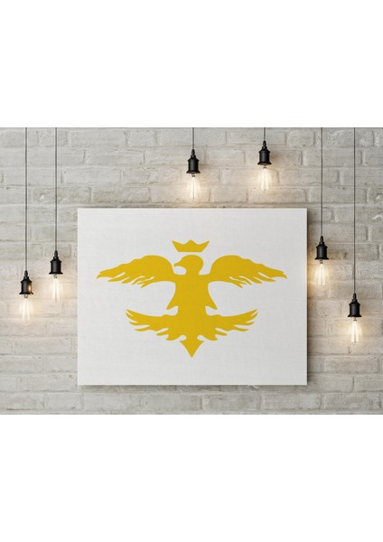 Avrupa Hun Imparatorluğu Bayrağı Kanvas Tablo 40X55CM