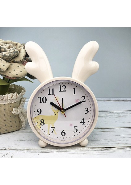 Masa Üstügeyik Temalı Işıklı Masa Saati