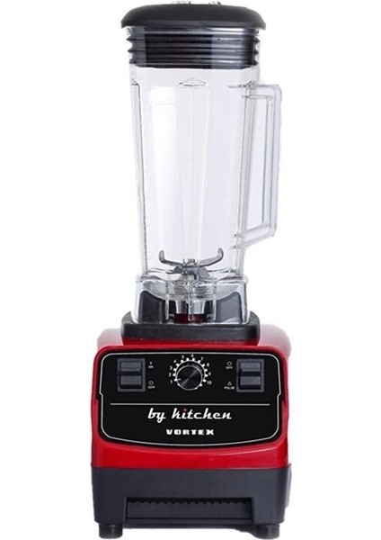 By Kitchen Vortex Bar Blender-2 Litre-Buz Kırıcılı- Kırmızı VRT-5614561