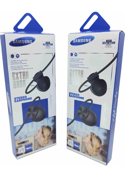 3.5mm Jack Girişli Kablolu Kulaklık Samsung S-5