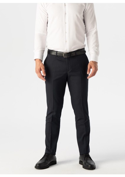 Normal Bel Normal Paça Slim Fit Lacivert Erkek Pantolon PN1014400288