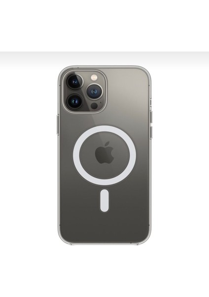 Apple iPhone13 Pro Max Magsafe Özelikli Şeffaf Kılıf
