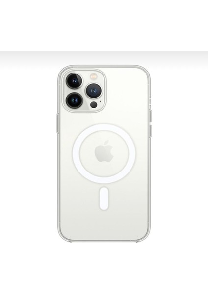 Apple iPhone13 Pro Max Magsafe Özelikli Şeffaf Kılıf