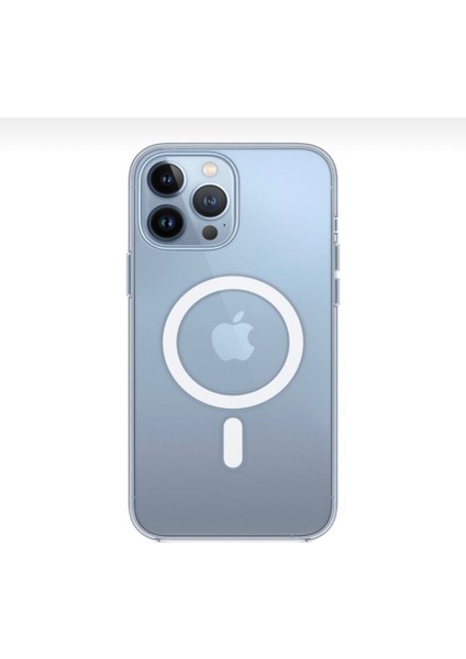 Apple iPhone13 Pro Max Magsafe Özelikli Şeffaf Kılıf