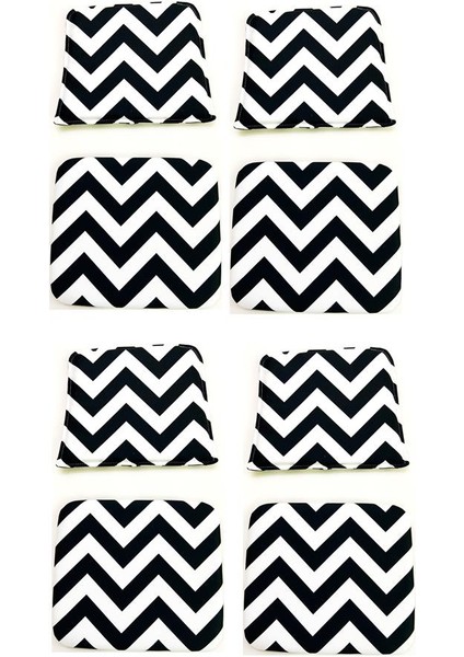 Knsz minder seti 4 lü mazlum aldo kumaş oturma ve sırt tel sandalyesi minderi bir arada