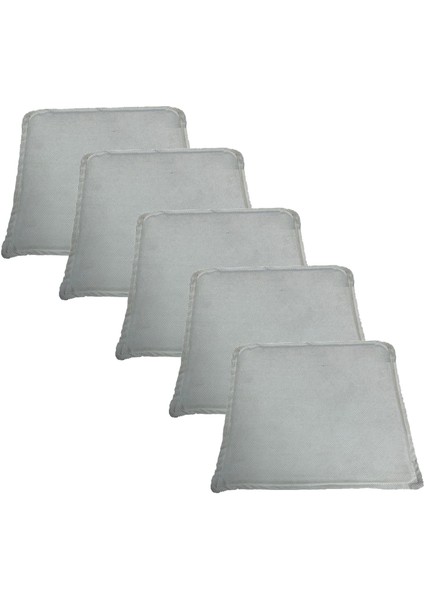 Knsz sırt minderi 5 li mazlum beyaz kumaş cırtlı tel sandalyesi sırtı için