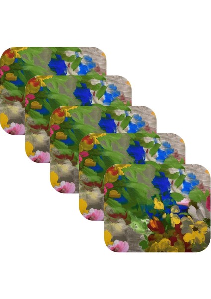 Knsz oturma minderi 5 li zengin&mağrur&uslu çiçek desen tel bar sandalyesi için