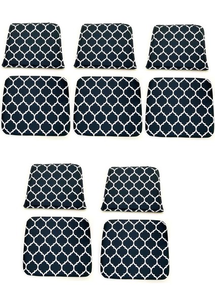 Knsz minder seti 5 li mazlum viona kumaş oturma ve sırt tel sandalyesi minderi bir arada fiyatları