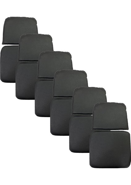 Knsz Minder Seti 6 Lı Mazlum Syh Suni Deri Oturma ve Sırt Tel Sandalyesi Minderi Bir Arada