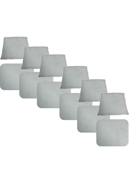 Knsz minder seti 6 lı mazlum beyaz kumaş oturma ve sırt tel sandalyesi minderi bir arada fiyatları