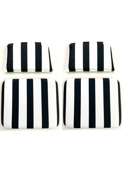 Knsz minder seti 2 li zng&mğr&uslu tuan kumaş tel bar sandalyesi oturma ve sırt minderi set