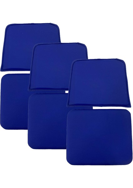 Knsz minder seti 3 lü mazlum mvi suni deri oturma ve sırt tel sandalyesi minderi bir arada