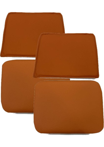 Knsz minder seti 2 li zng&mğr&uslu trn suni deri tel bar sandalyesi oturma ve sırt minderi set