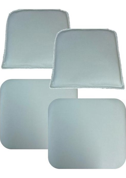 Knsz minder seti 2 li zng&mğr&uslu byz suni deri tel bar sandalyesi oturma ve sırt minderi set