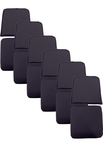 Knsz minder seti 6 lı zng&mğr&uslu mor suni deri tel bar sandalyesi oturma ve sırt minderi set