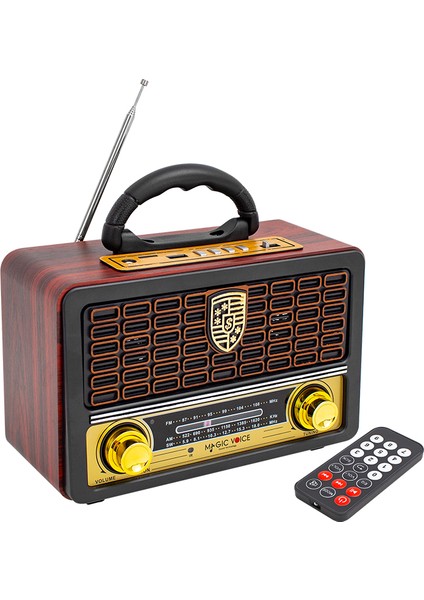 Usb/sd/fm/bluetooth Destekli Nostaljik Radyo
