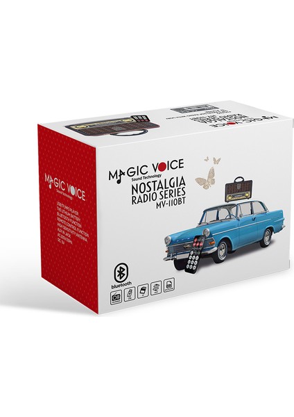 Usb/sd/fm/bluetooth Destekli Nostaljik Radyo