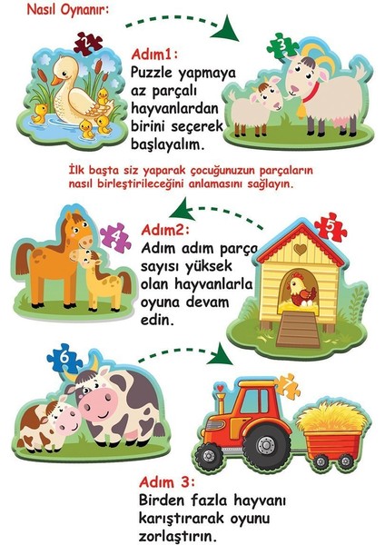 Dıytoy 1734 Dıytoy, Baby Puzzle- Ilk Çiftlik Puzzle