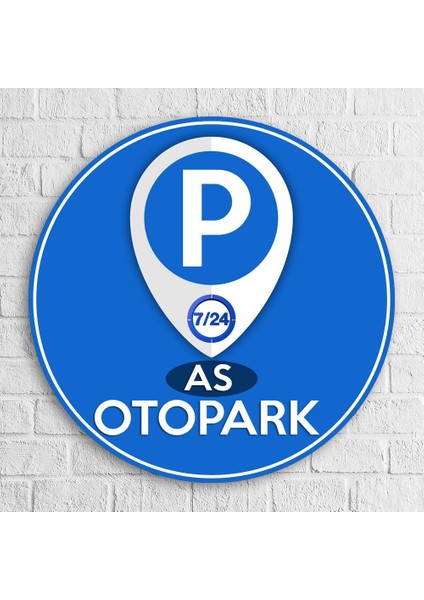 Kişiye Özel Ahşap Otopark Tabelası - 1