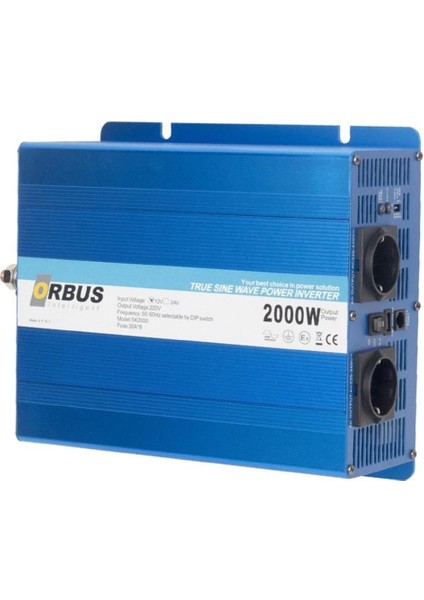 Orbus 2000 Watt 12V 220V Çevirici Tam  Inverter Invertör