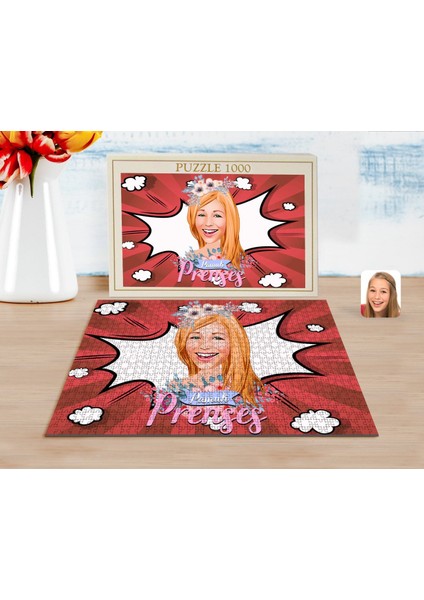 Kişiye Özel Pamuk Prenses Karikatürlü 1000 Parça Profesyonel Puzzle-2