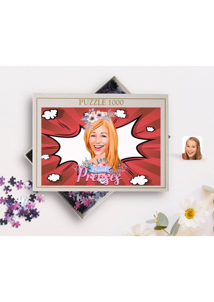 Kişiye Özel Pamuk Prenses Karikatürlü 1000 Parça Profesyonel Puzzle-2 fiyatları