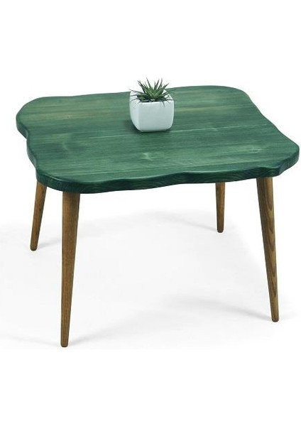 Doğal Ağaç Masif Kütük Lata Orta Sehpa 65CM x 85CM Ağaç Ayak