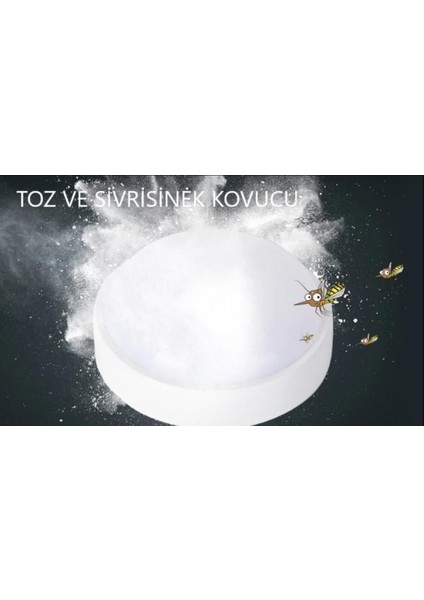 Balkon Lambası Teras Lambası Yuvarlak Beyaz Duvar Lambası Artos 15W Beyaz LED Işık Banyo Lambası Tavan Lambası