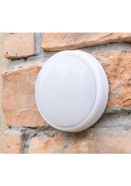 Balkon Lambası Teras Lambası Yuvarlak Beyaz Duvar Lambası Artos 15W Beyaz LED Işık Banyo Lambası Tavan Lambası