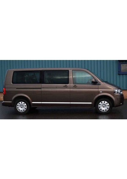 Vw T6.1 Transporter Krom Yan Kapı Çıtası Tek Sürgü 5 Parça (Kısa Şase) 2020 ve Sonrası