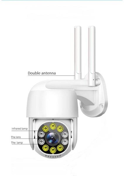 Yeni Nesil Gece Görüşlü Wifi Ip Kamera 10 LED Güvenlik Kamerası fiyatları