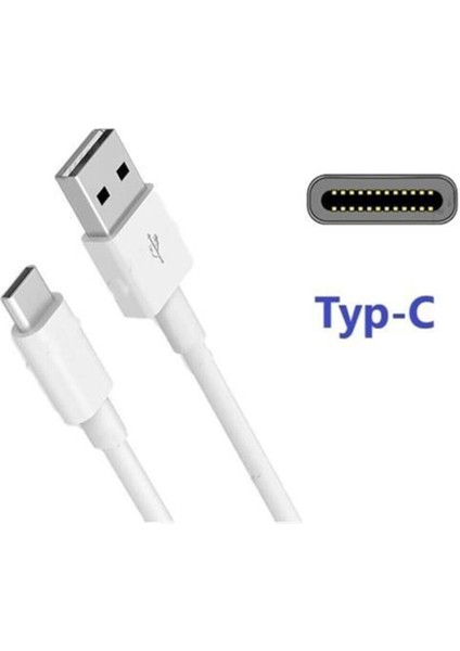 Xiaomi USB / Typ-C Şarj ve Data Aktarım Kablosu 1 Metre Beyaz (2 Adet)