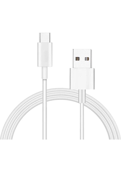 Xiaomi USB / Typ-C Şarj ve Data Aktarım Kablosu 1 Metre Beyaz (2 Adet)