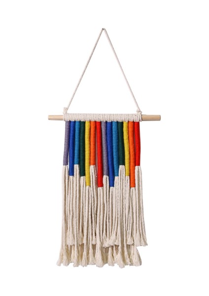30 * 34 cm Makrome Boho Goblen Duvar Asılı El Dokuma Ev Dekorasyon Aksesuarları Nordic Art Püskül Apartman Yurt Odası Dekorasyon Dekoratif Gobiyeller (Yurt Dışından)