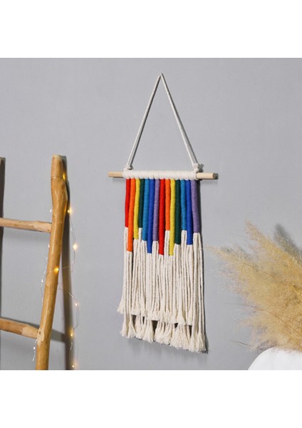 30 * 34 cm Makrome Boho Goblen Duvar Asılı El Dokuma Ev Dekorasyon Aksesuarları Nordic Art Püskül Apartman Yurt Odası Dekorasyon Dekoratif Gobiyeller (Yurt Dışından) fırsatları