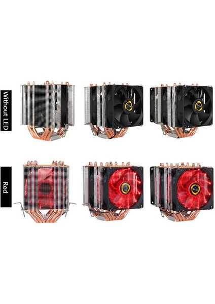 1 Adet Isı Boruları Cpu Soğutucu Radyatör Soğutma Fanı (Yurt Dışından)