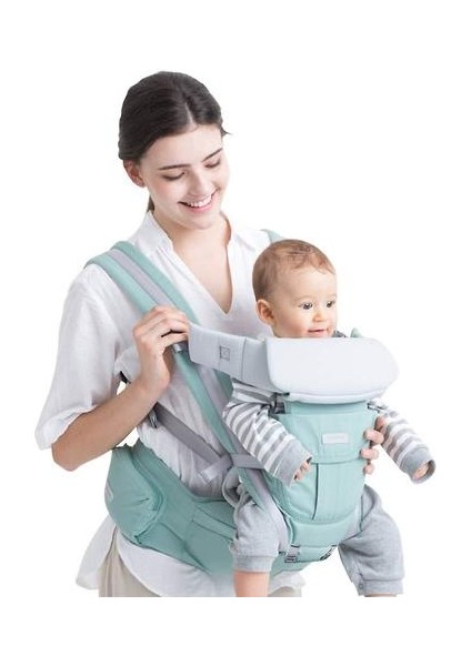 360 Tüm Taşıma Pozisyonları Bebek Taşıyıcı Bebek Kalça Koltuk Taşıyıcı (Mavi) (Yurt Dışından)