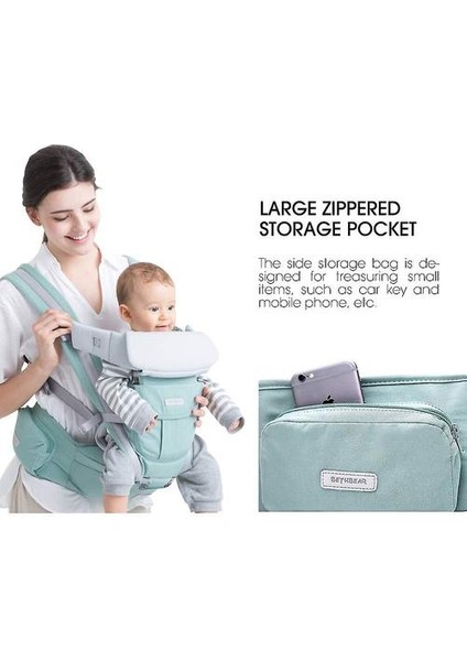 360 Tüm Taşıma Pozisyonları Bebek Taşıyıcı Bebek Kalça Koltuk Taşıyıcı (Mavi) (Yurt Dışından) fiyatları