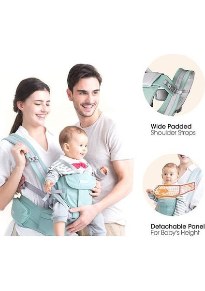 360 Tüm Taşıma Pozisyonları Bebek Taşıyıcı Bebek Kalça Koltuk Taşıyıcı (Mavi) (Yurt Dışından) modelleri