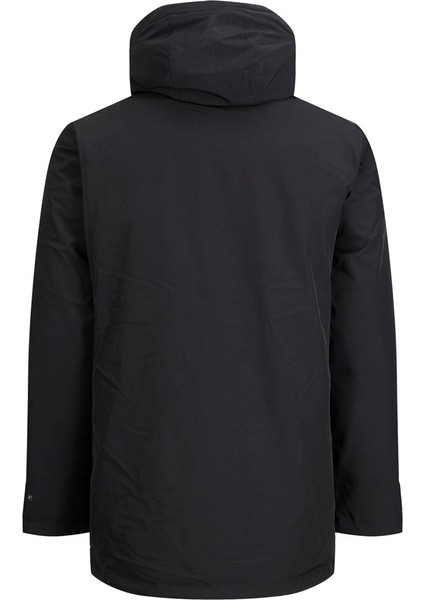 Kapüşonlu Siyah Erkek Kaban 12211896 fiyatları