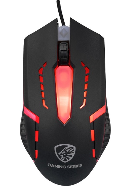 Klavye + Mouse Set Gamy Gaming Oyuncu Combo Q USB Mavi Tuşlu Siyah 35687 Hyk-46 2119