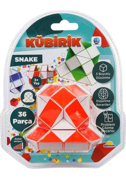Kübirik Snake Zeka Küpü - Turuncu
