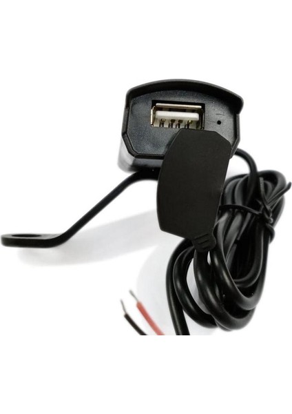 CD-3109 Aynaya Monte Su Geçirmez Motosiklet USB Şarj Soketi 1.2A