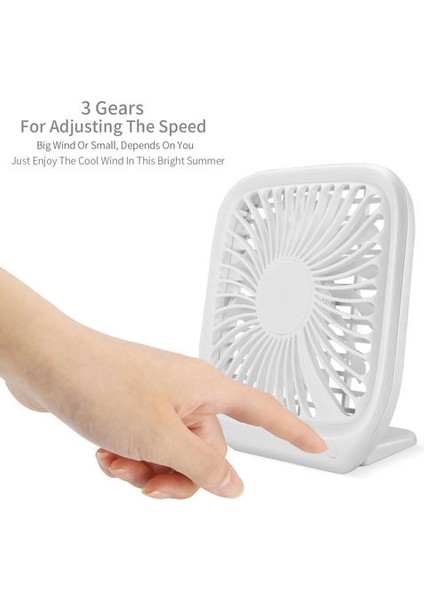 Taşınabilir Mini USB Gürültüsüz Masaüstü Elektrikli Fan (Yurt Dışından)