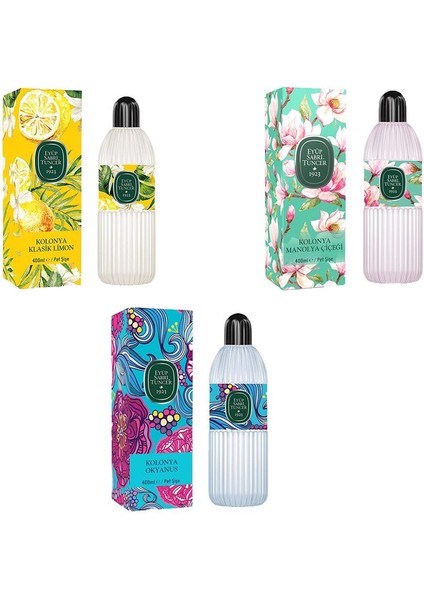 Kolonya Okyanus, Klasik Limon ve Manolya Çiçeği Pet Şişe 400 ml