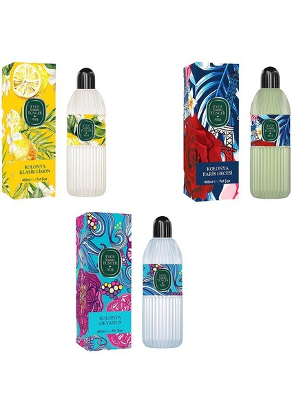 Kolonya Okyanus, Klasik Limon ve Paris Gecesi Pet Şişe 400 ml