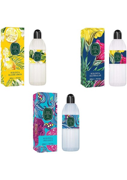 Kolonya Okyanus, Klasik Limon ve Hatıralar Pet Şişe 400 ml