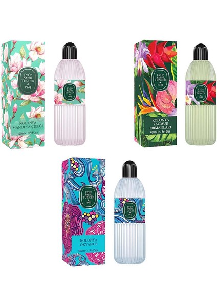 Kolonya Okyanus, Manolya Çiçeği ve Yağmur Ormanları Pet Şişe 400 ml